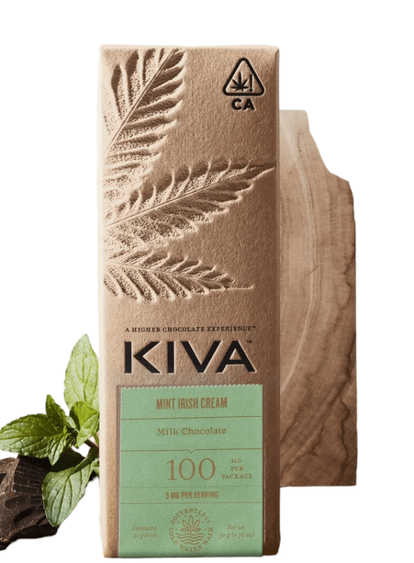 KIVA Mint Irish Cream Milk Chocolate