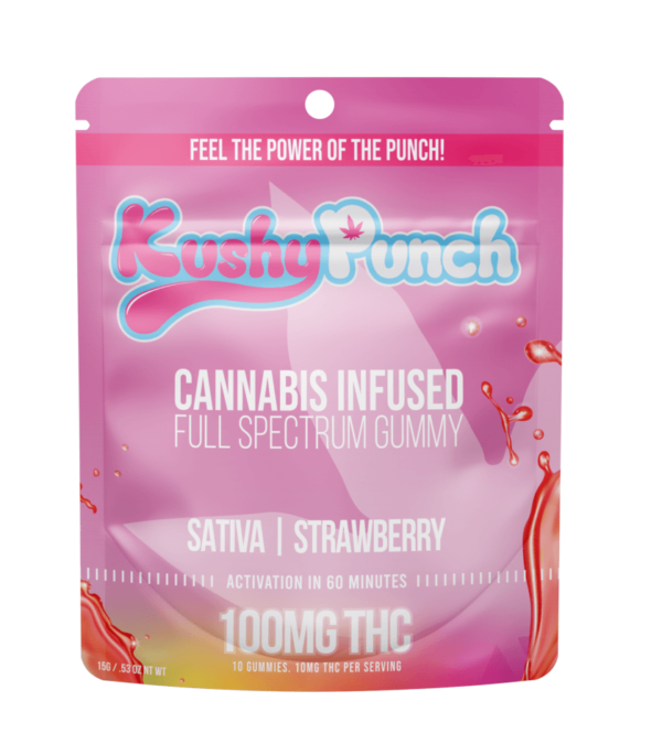 KushyPunch Sativa Strawberry Gummy